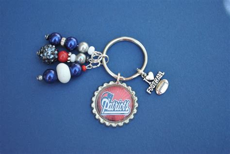 Bottlecap Keychains Nfl Teams Unique Jewelry Leather Earrings Keychain