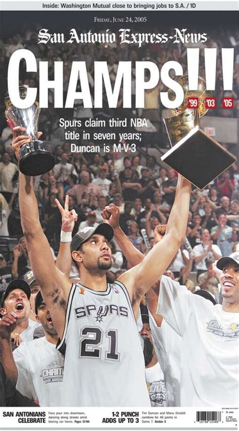 Express News June 24 2005 Front Page After The Spurs Photo 4695882
