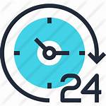 Hours Icon Clock Icons Open Service Vector