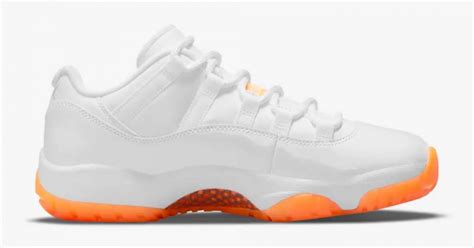 Nike Air Jordan 11 Low Hvid Orange Cool Sneakers