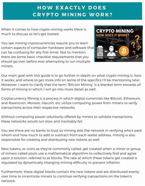 Mining used to be an easier task back in the days when cryptocurrency was a new phenomenon. Complete 2021 Crypto Mining Guide - Start Mining in The ...