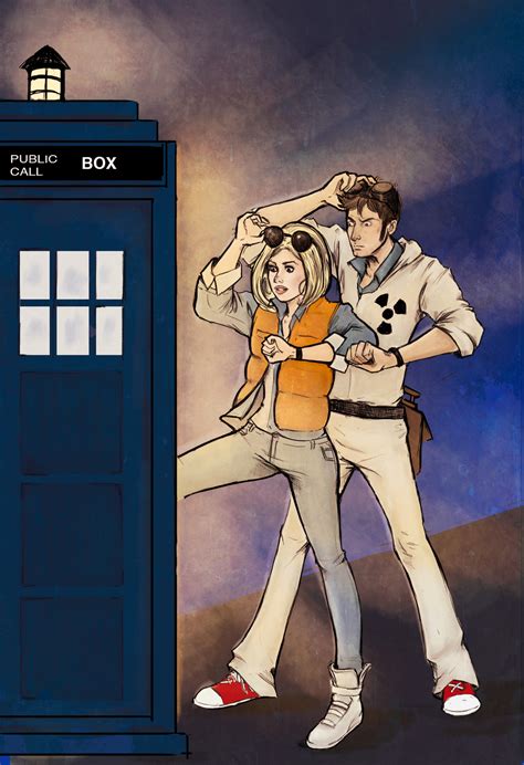 Geek Art Back To The Future And Doctor Who Mashup Back