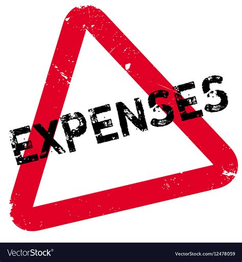 Expenses Rubber Stamp Royalty Free Vector Image