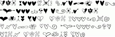 Hearts And Swirls Regular Premium Font Buy And Download