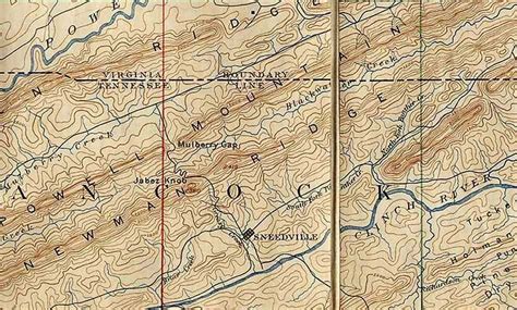 Melungeon Studies 1891 Map Of Newmans Ridge