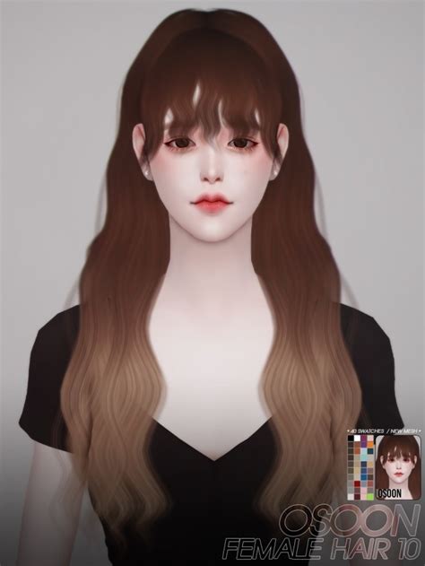 Female Hair 10 At Osoon The Sims 4 Catalog