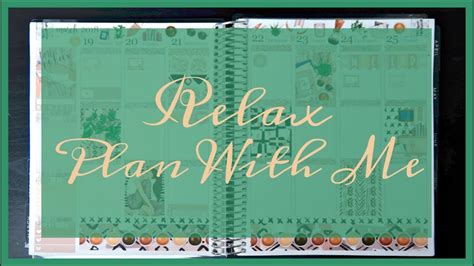 Plan With Me Relax Printable Beayoutiful Planning Youtube