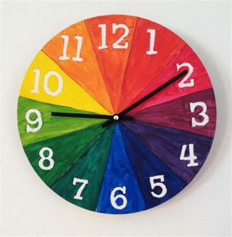 Color Wheel For Kids Make A Cool Clock · Craftwhack