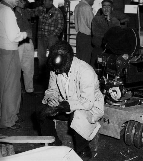 David Hedison On The Set Of The Fly 1958 Old Hollywood