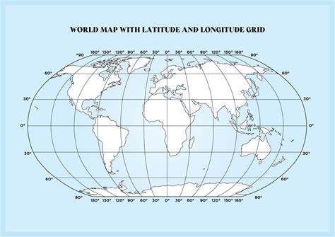 World Map With Latitude And Longitude World Map With Latitude Longitude