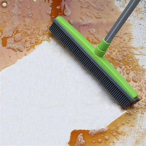 Pet Hair Lint Removal Squeegee Broom Broom And Dustpan Rubber Broom