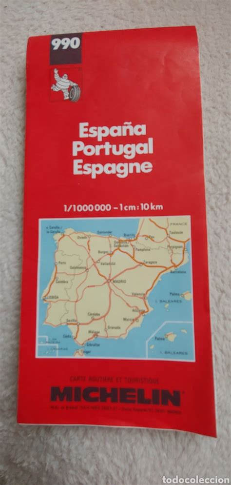 1994 Mapa Carreteras Michelin España Portugal N Vendido En Venta