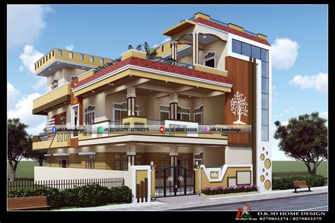 G2 House Design With Different Exterior Color Combinations And Its 3