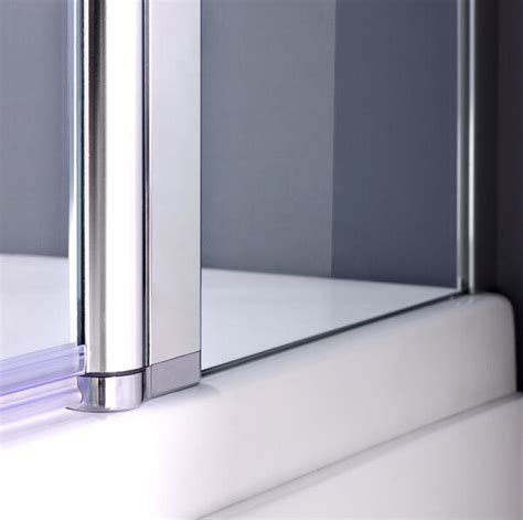 1000x1400mm Chrome 180pivot Bath Shower Screen Over Bathroom Glass