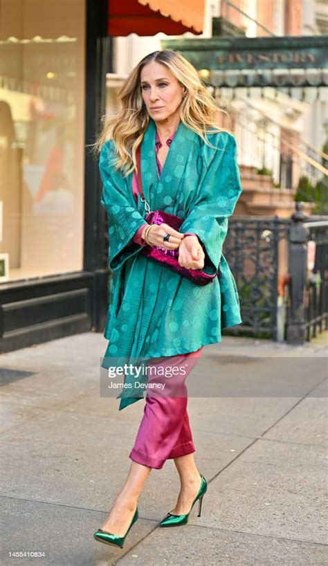 sarah jessica parker is seen on the set of and just like that news photo getty images