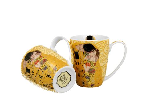 Komplet Kubki Ml The Kiss Ecru By Gustav Klimt Sklep Kuchnioland Pl