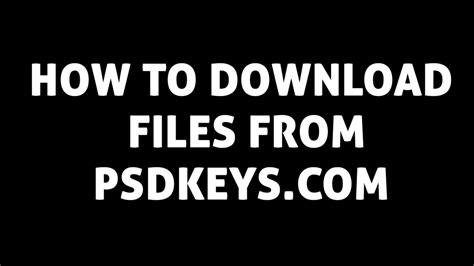 How To Download Files From Psdkeyscom Photoshop Free Templates Youtube