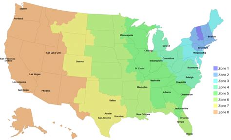 Printable Usps Zone Chart