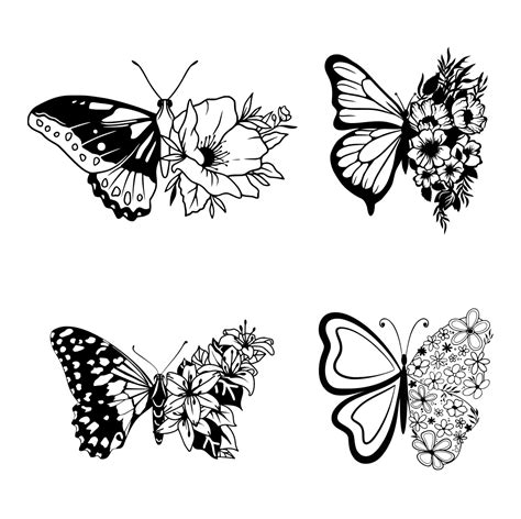 Half Butterfly Half Flower SVG – MasterBundles