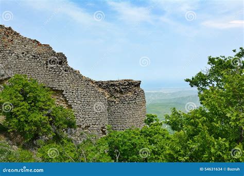 Remains Of An Ancient Fortress Gala In Azerbaijan Stock Photo Image