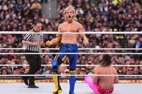 Highlights Logan Paul Puts Ksi Through Ringside Table In Wrestlemania