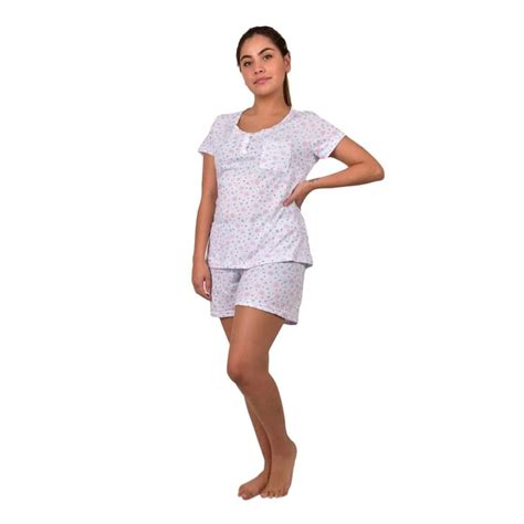 Pijama Intime Lingerie Talla 36 Con Short Rosa Walmart