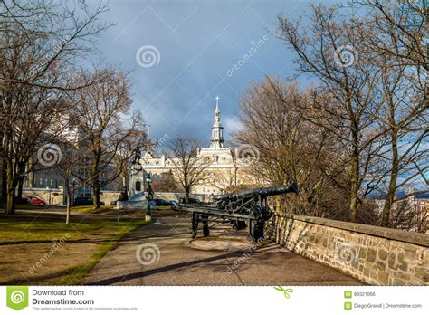 Architecture Of Old Quebec Quebec City Canada Stock Photo Image Of