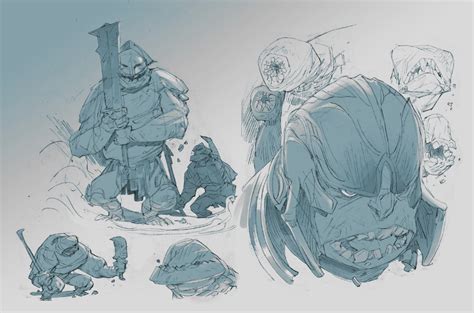 Artstation Paragon Minion Paul Richards Animation Sketches Art