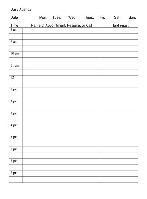 Daily Agenda Planner - How to create a Daily Agenda ...