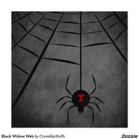 Black Widow Web Magnetic Card Halloween Poster Halloween Cards