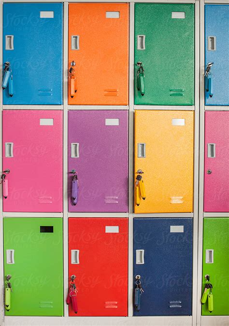 Colorful School Lockers By Stocksy Contributor Mosuno Stocksy
