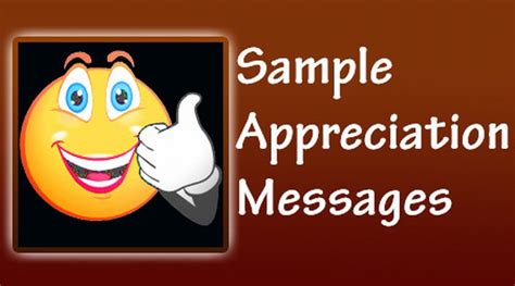 Sample Appreciation Messages Best Appreciation Text Messages