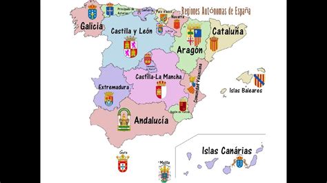 Geografia De España Relieve Y Regiones Autónomas Youtube