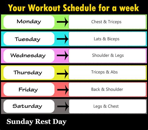 Full Week Gym Workout Plan Fitness Workouts And Exercises