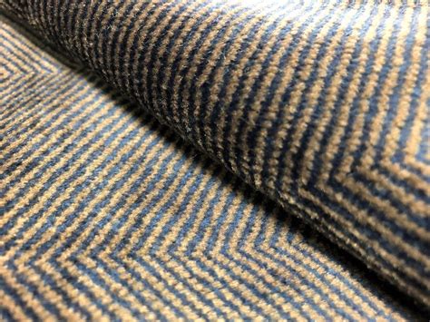 A really striking design for use with a lamp base or ceiling pendant. Navy Blue Gray Chevron Herringbone Geometric Velvet ...