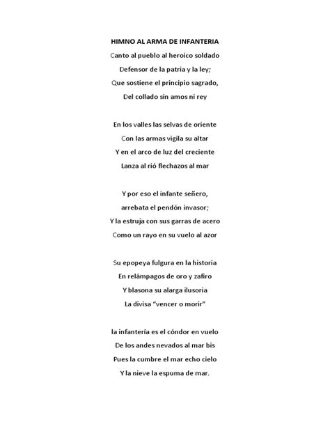 Himno A Infantería Pdf