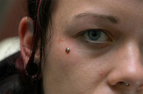 Dermal Piercing Pictures Procedure Infection Healing And Aftercare