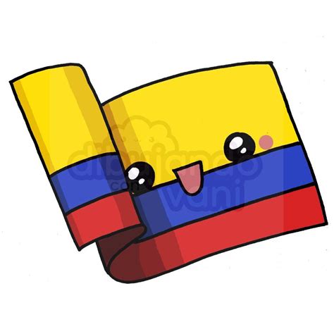 Busque cualquier cosa sobre dibujo en esta web. Dibujo de la Bandera de Colombia kawaii - Dibujando con Vani