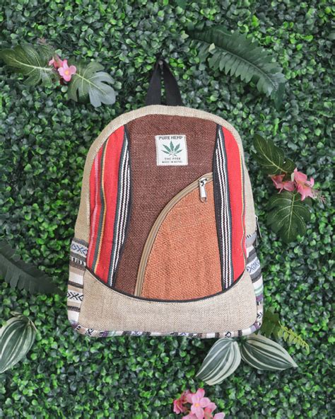 Himalayan Hemp Mini Backpack Handmade Eco Friendly Etsy