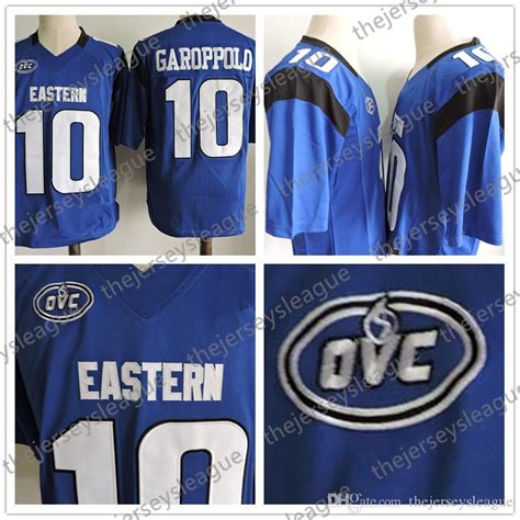 Eastern Illinois Panthers Hot Sale Discount 10 Jimmy Garoppolo Blue