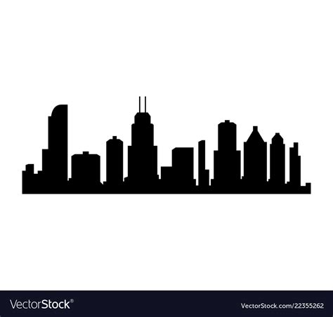Chicago Skyline Royalty Free Vector Image Vectorstock