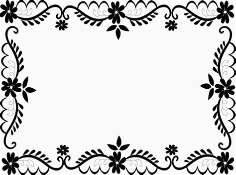 Flower Border Design Clipart Free Download On Clipartmag