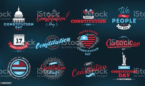 Usa Constitution Day 17 September Stock Illustration Download Image