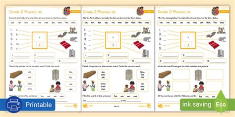 Grade 2 Phonics At Differentiated Worksheets Twinkl