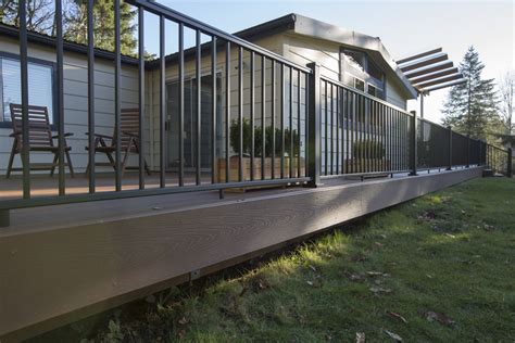 Azek rail has the beauty and feel of real wood coupled with the high durability and low maintenance you expect. Azek Railing Installation | Deck, Installation, Railing