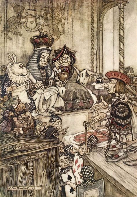 Alice12a  1139×1644 Alice In Wonderland Illustrations Arthur Rackham Alice’s Adventures