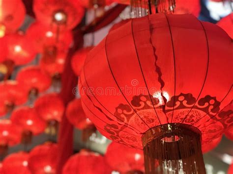 Red Lantern Chinese New Year Stock Photo Image Of Environment Black