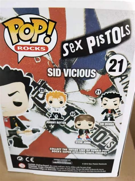 Funko Pop 21 Sex Pistols Sid Vicious Vinyl Boneco Brinquedos Mercado