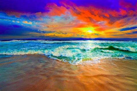 Stunning Red Ocean Sunset Artwork For Sale On Fine Art Prints