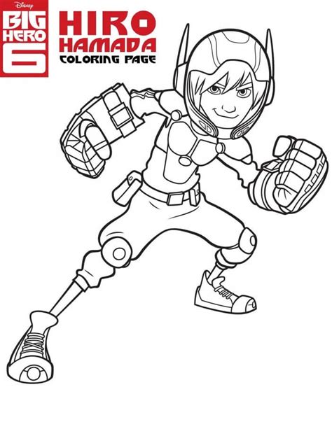 Hiro Hamada Coloring Pages Free Printable Coloring Pages The Best